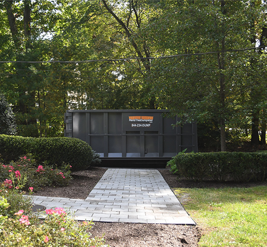Order a Dumpster | Landscaping Project and Roof Replacement Project